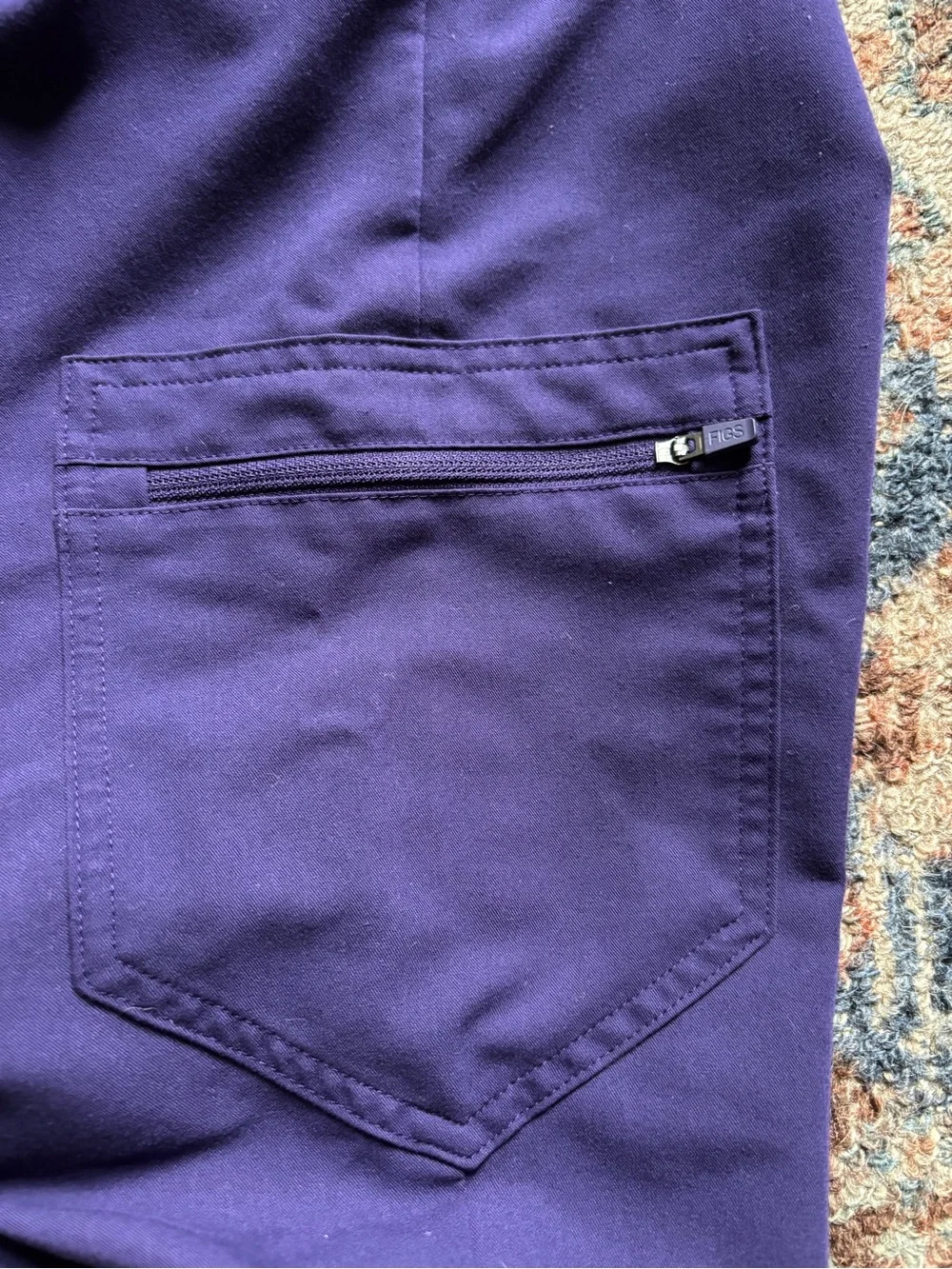FIGS Women’s Jogger Scrub Pants in Purple Jam - Picture 4 of 7